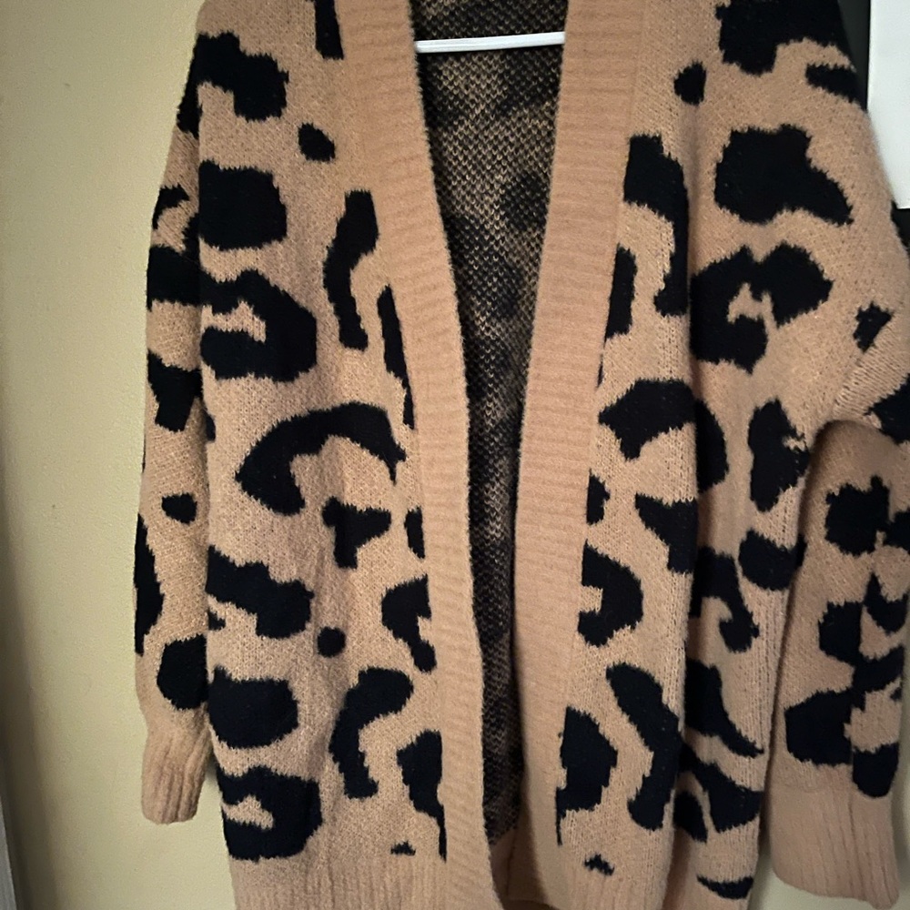 Leopard print sweater
